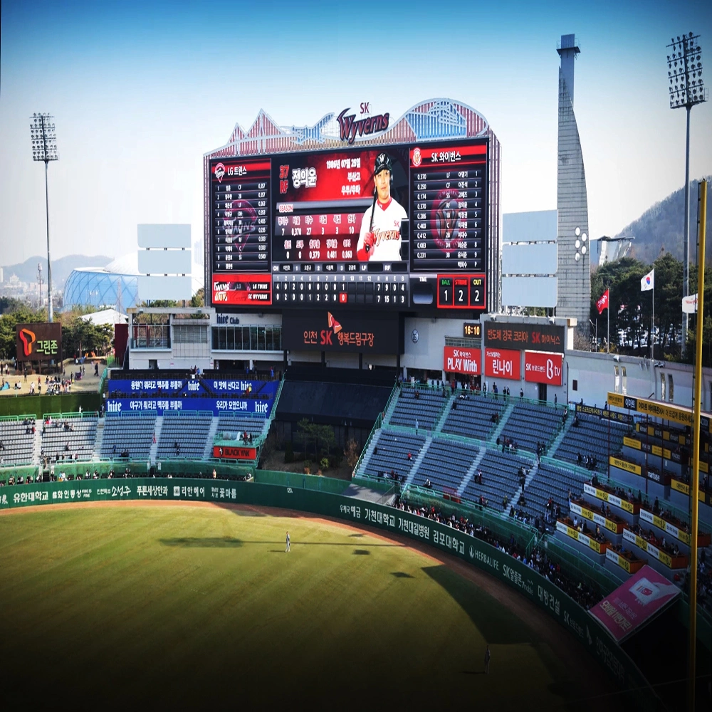 Steel LED Video Wall P10 SMD3535 Stadium Perimeter Outdoor Sports LED Display